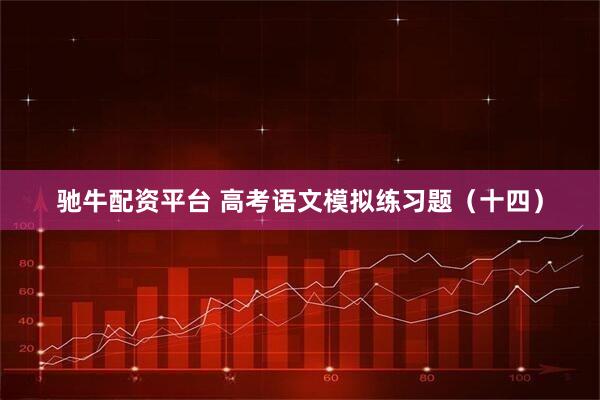 驰牛配资平台 高考语文模拟练习题（十四）